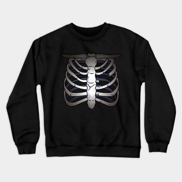 Halloween Skeleton Crewneck Sweatshirt by OpalOre